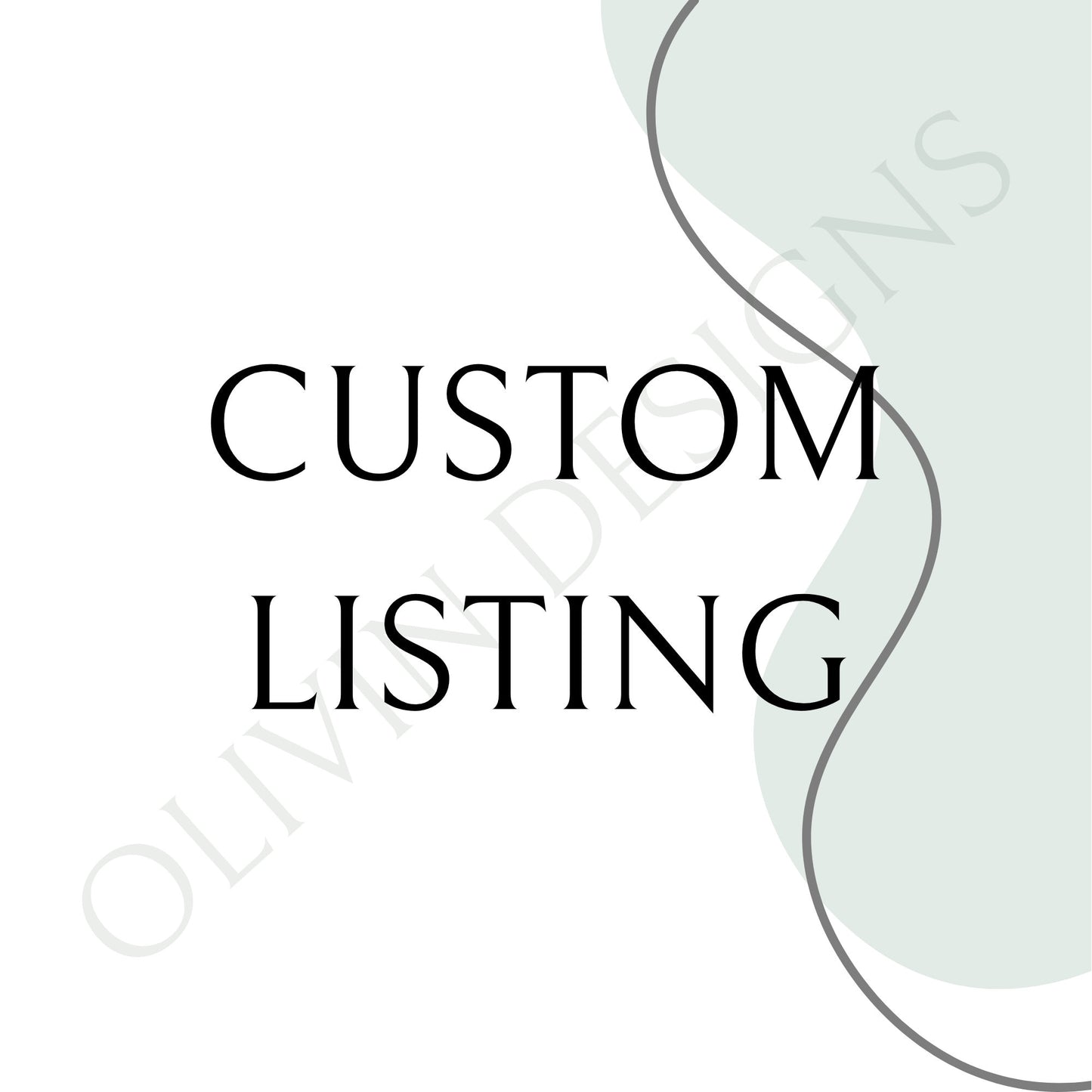 Custom listing for Irene