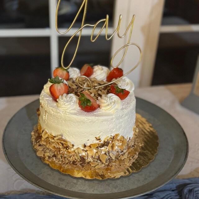 Yay Wire Cake Topper
