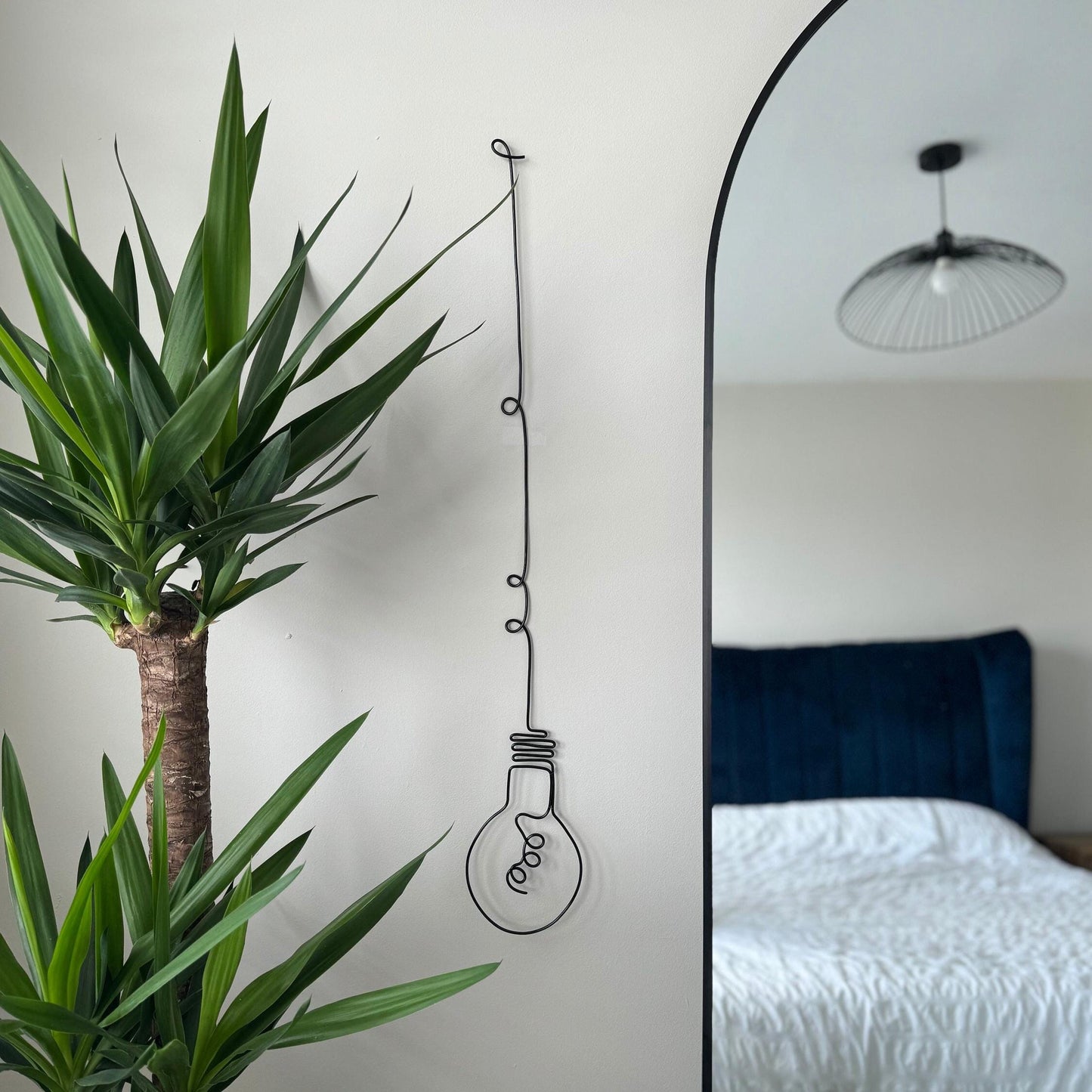 Lightbulb Wire Wall Art