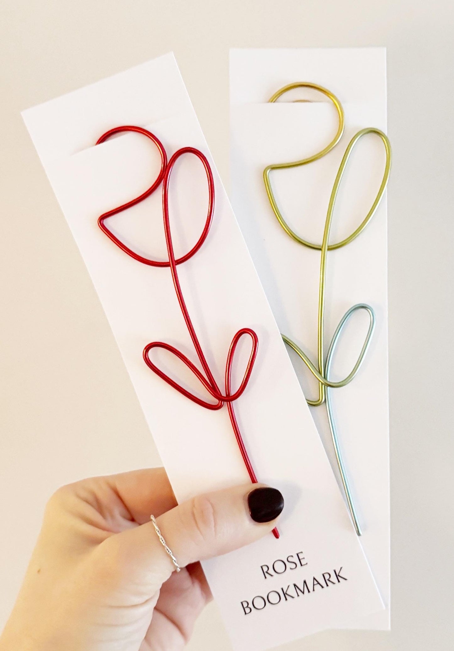 Tulip Flower Wire Bookmark