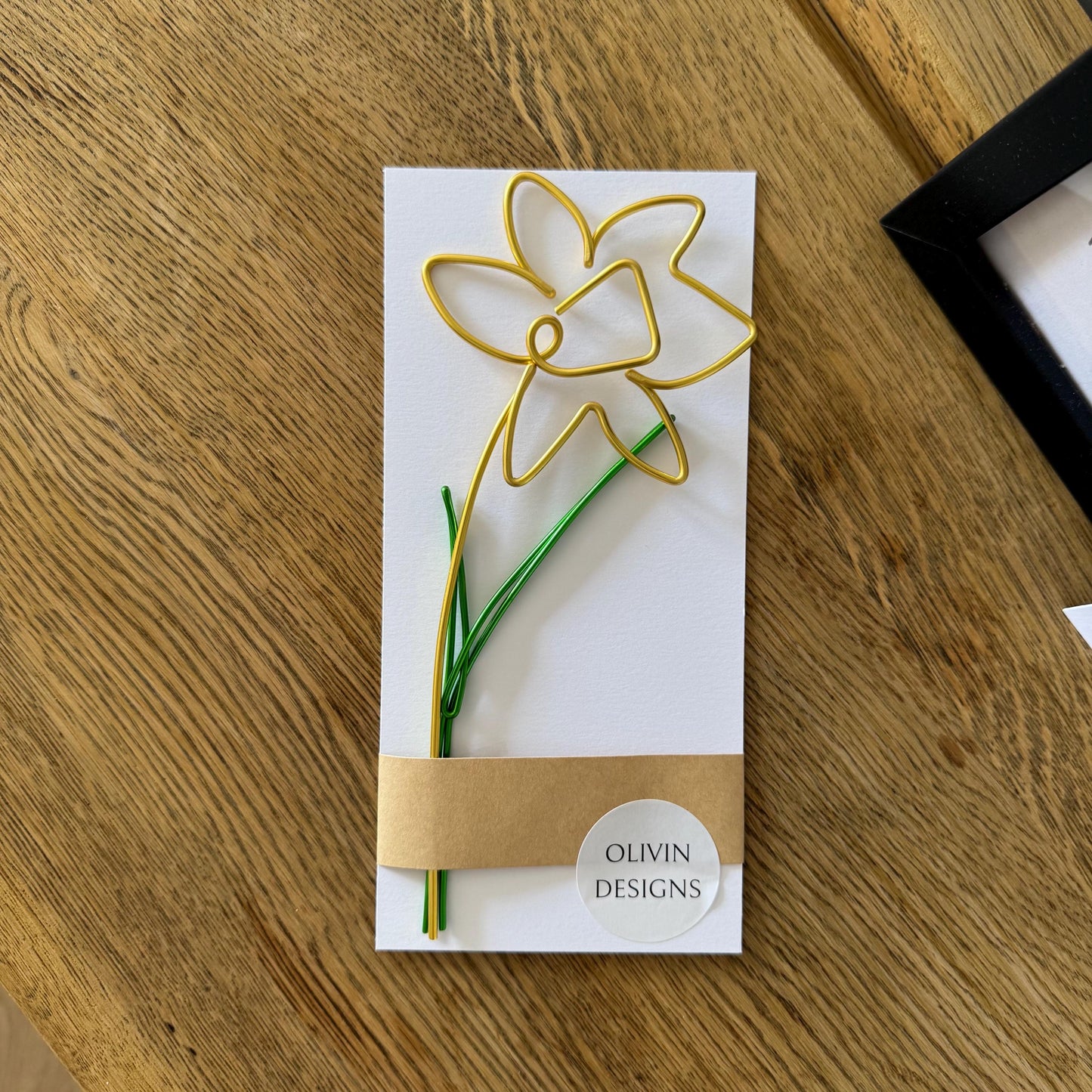 Daffodil Wire Flower - Forever Flowers - Teacher Gift - Spring Decor - Gift For Her - Daffodil Flower - Letterbox Flowers - Wire Flowers