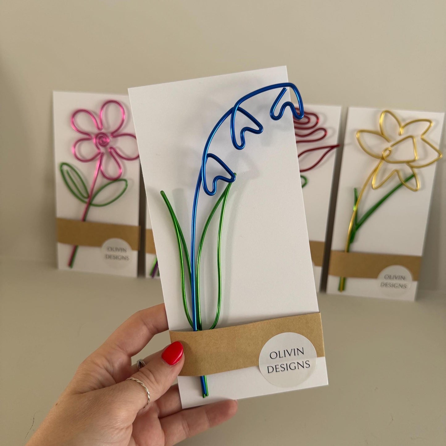 Bluebells Wire Flower - Forever Flowers - Woodland Decor - Fairy Magic - Gift For Her - Bluebell Flower - Letterbox Flowers - Wire Flowers