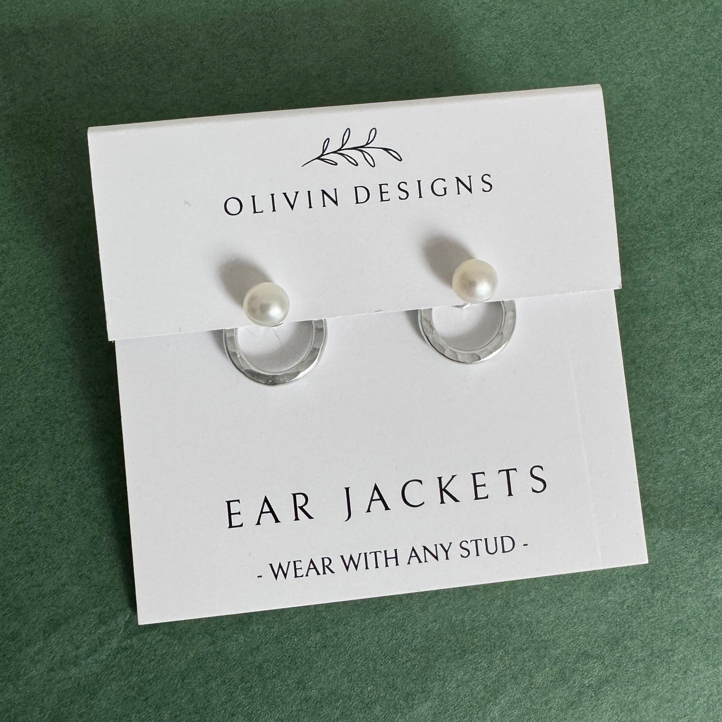 Mini Circle Ear Jacket Earrings