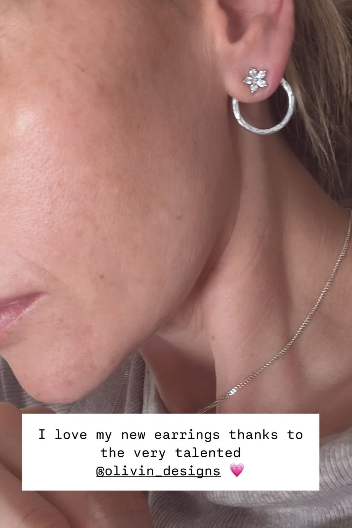 Circle Ear Jacket Earrings