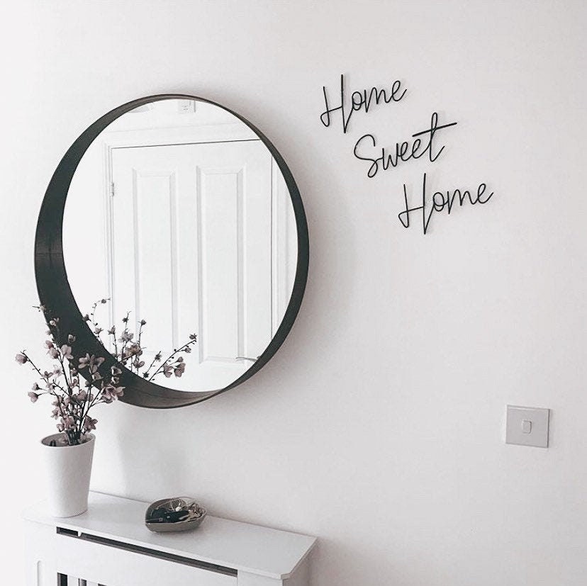 Home Sweet Home Wire Wall Sign - Wire Wall Art - Wall Decoration