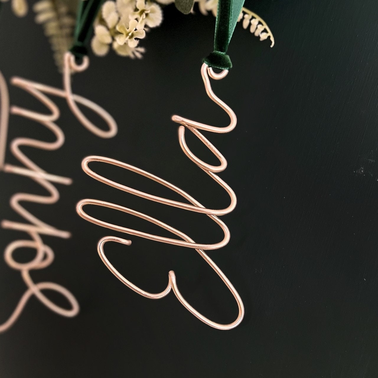 Personalised Wire Christmas Decoration