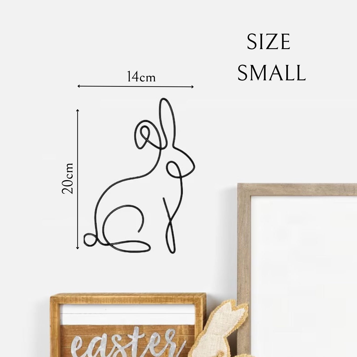 Easter Bunny Rabbit Wire Decoration