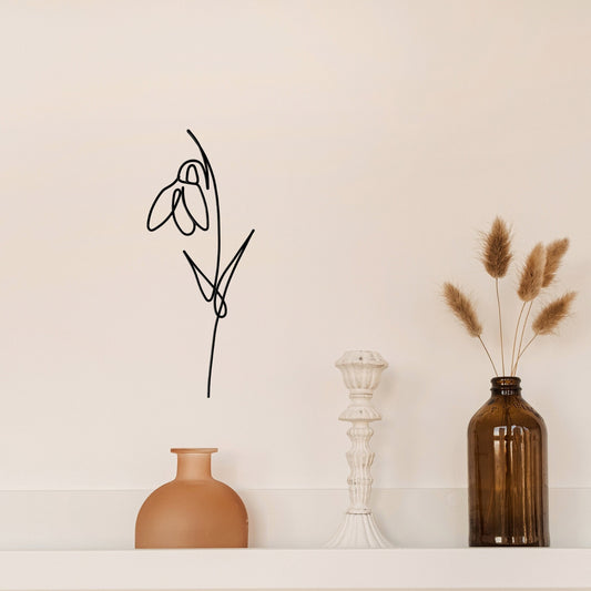 Daffodil Flower Wire Wall Art