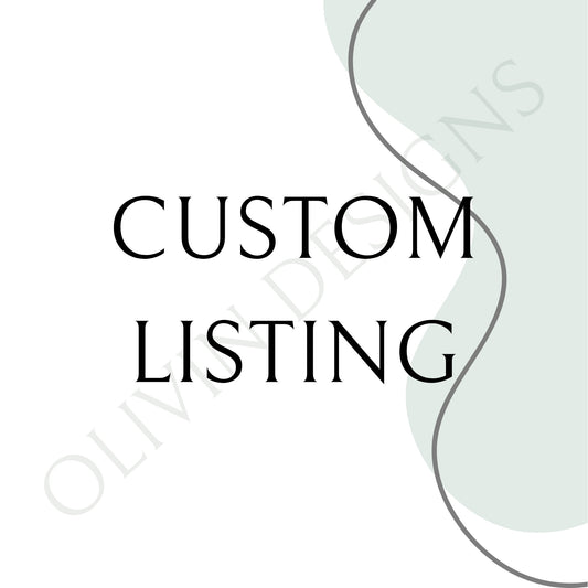 Custom listing for Irene
