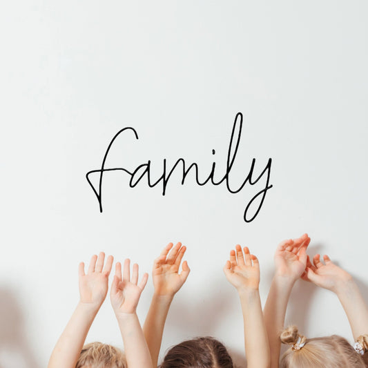 Family Wire Wall Word Sign