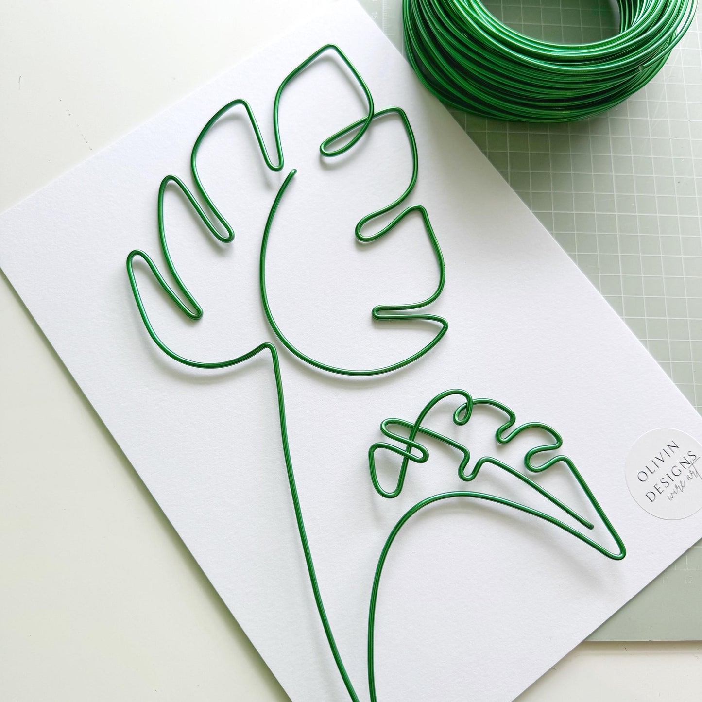 Monstera Leaf Wire Wall Art Decoration