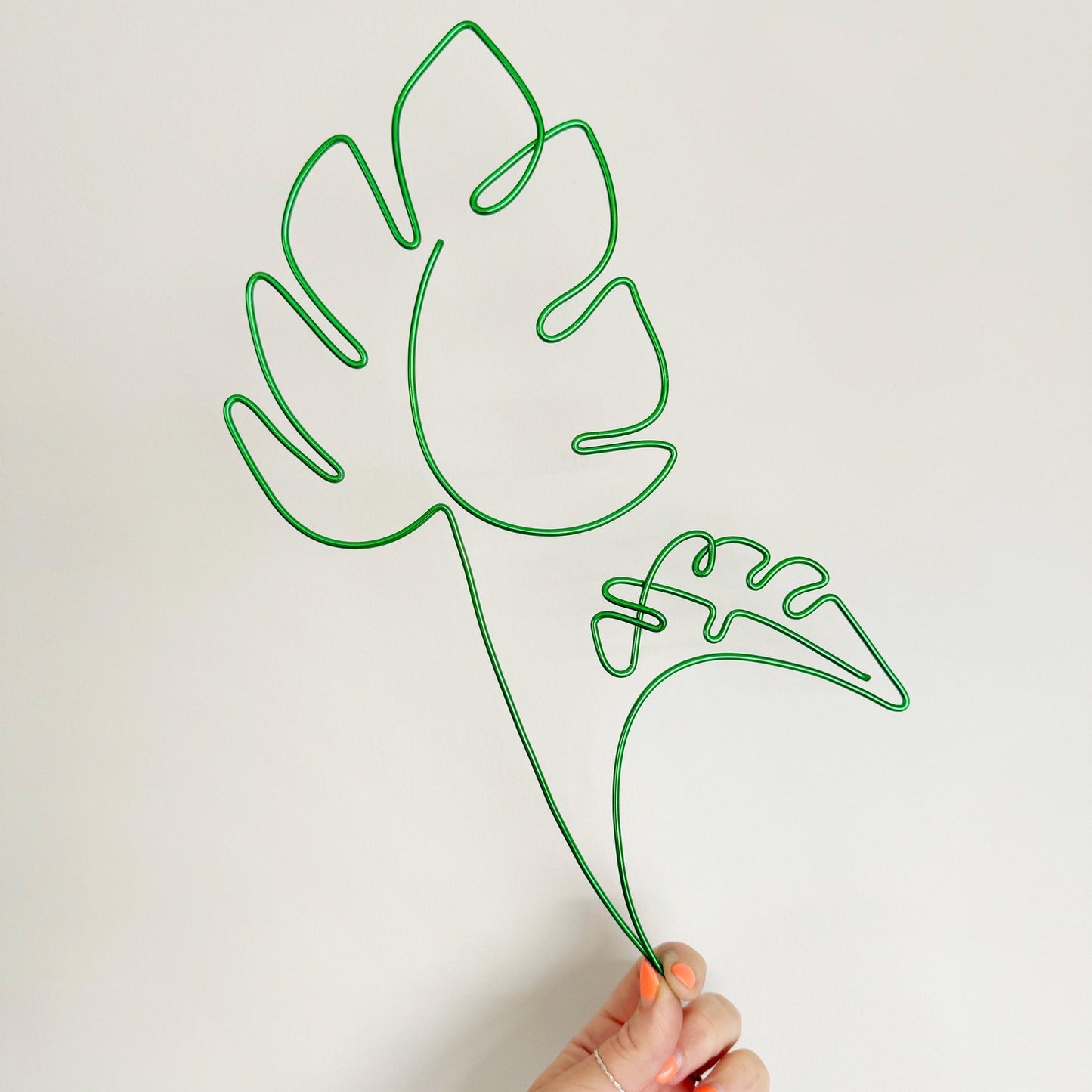 Monstera Leaf Wire Wall Art Decoration