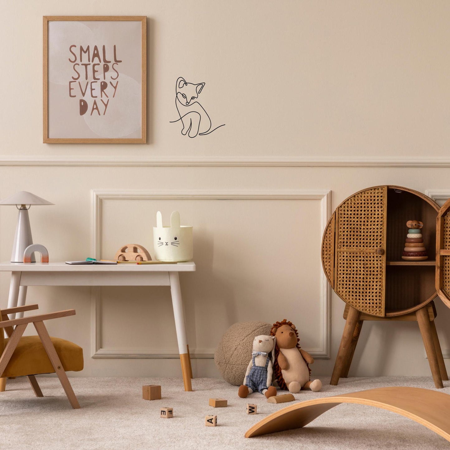 Cat Wire Wall Art Decoration