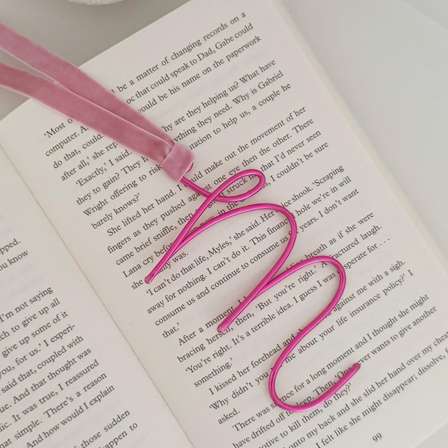Personalised Letter Wire Bookmarks