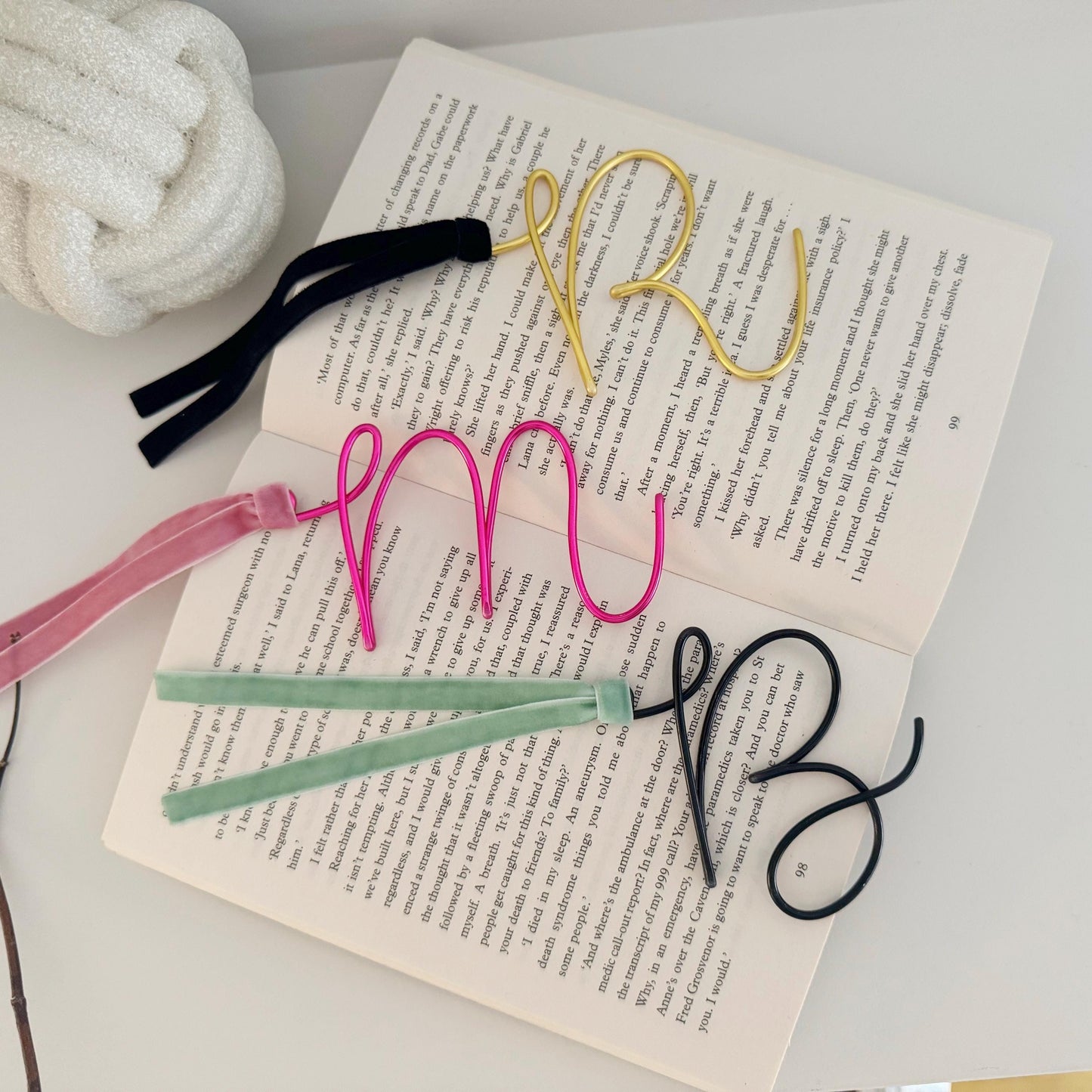 Personalised Letter Wire Bookmarks