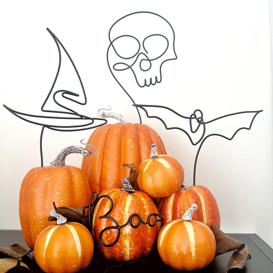 Mess Free Wire Pumpkin Toppers Halloween