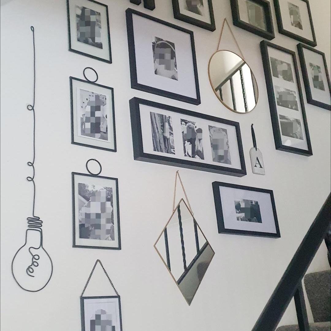 Lightbulb Wire Wall Art