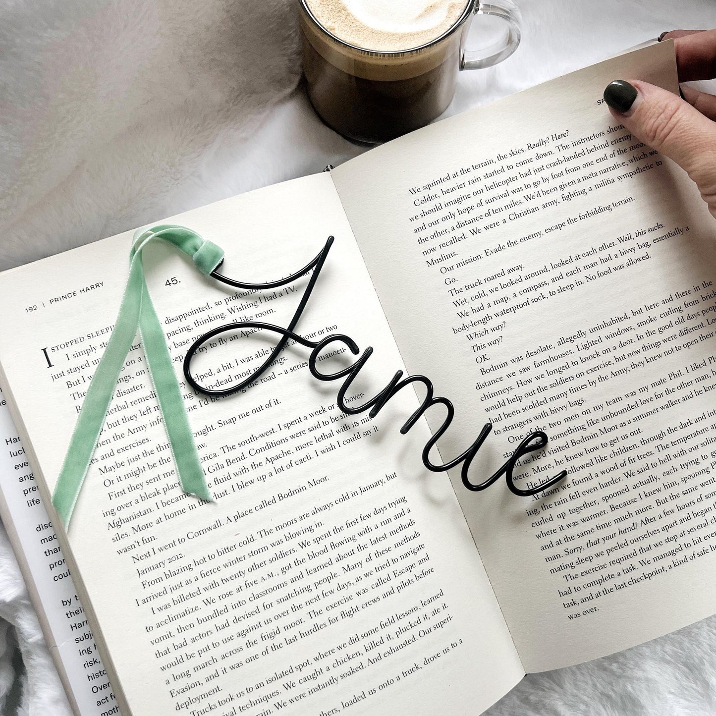 Personalised Wire Name Bookmark