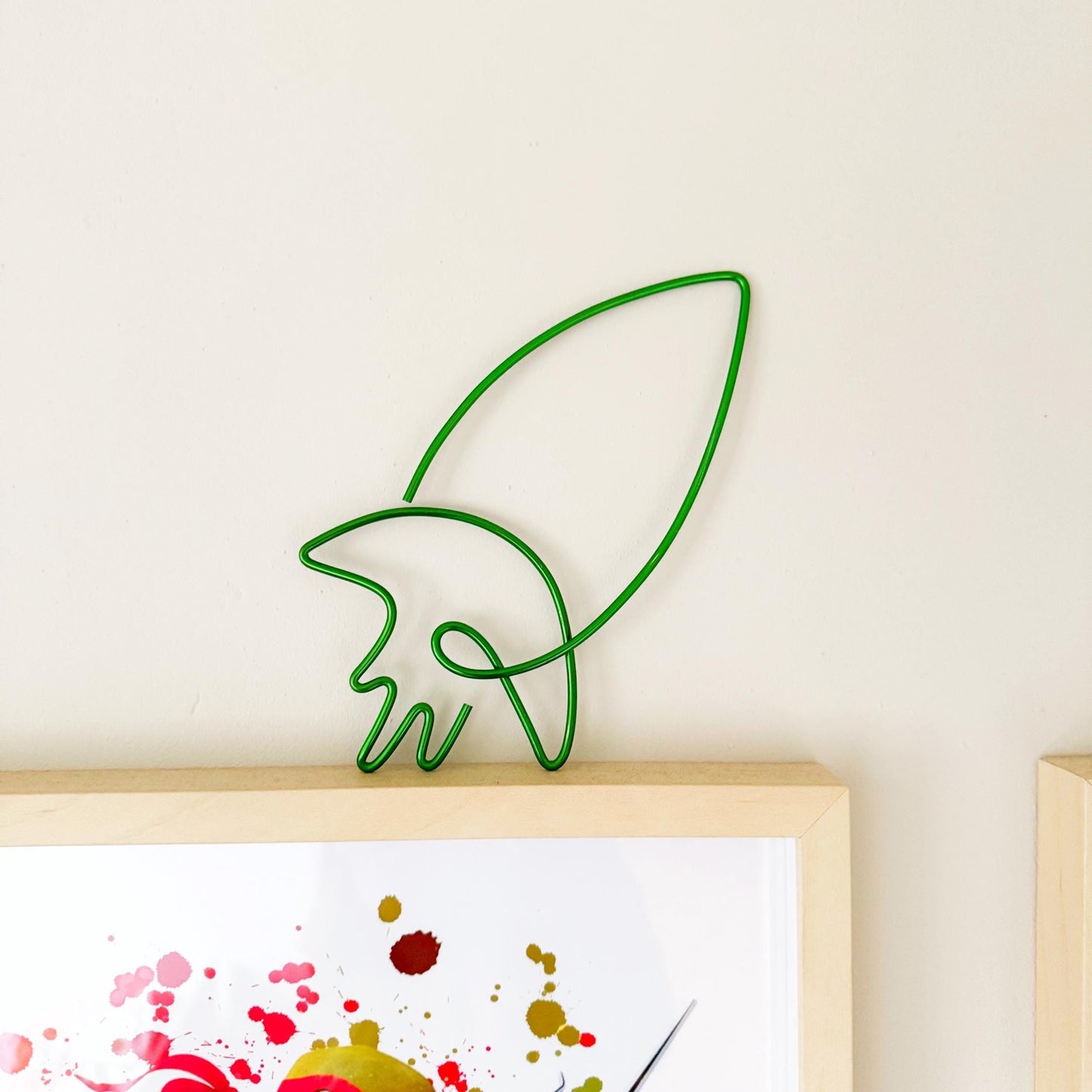 Wire Rocket Decoration