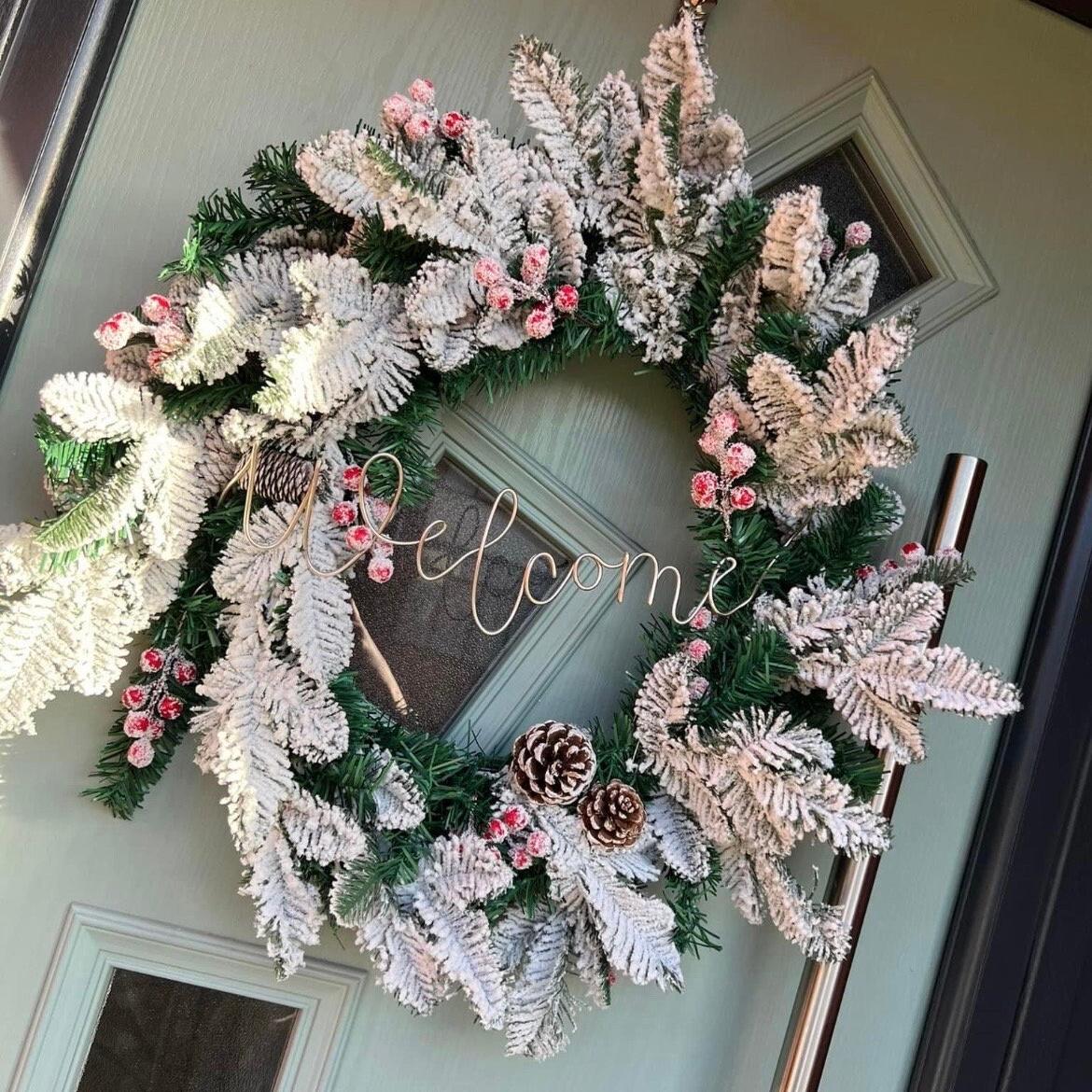 Wire Words for Wreath