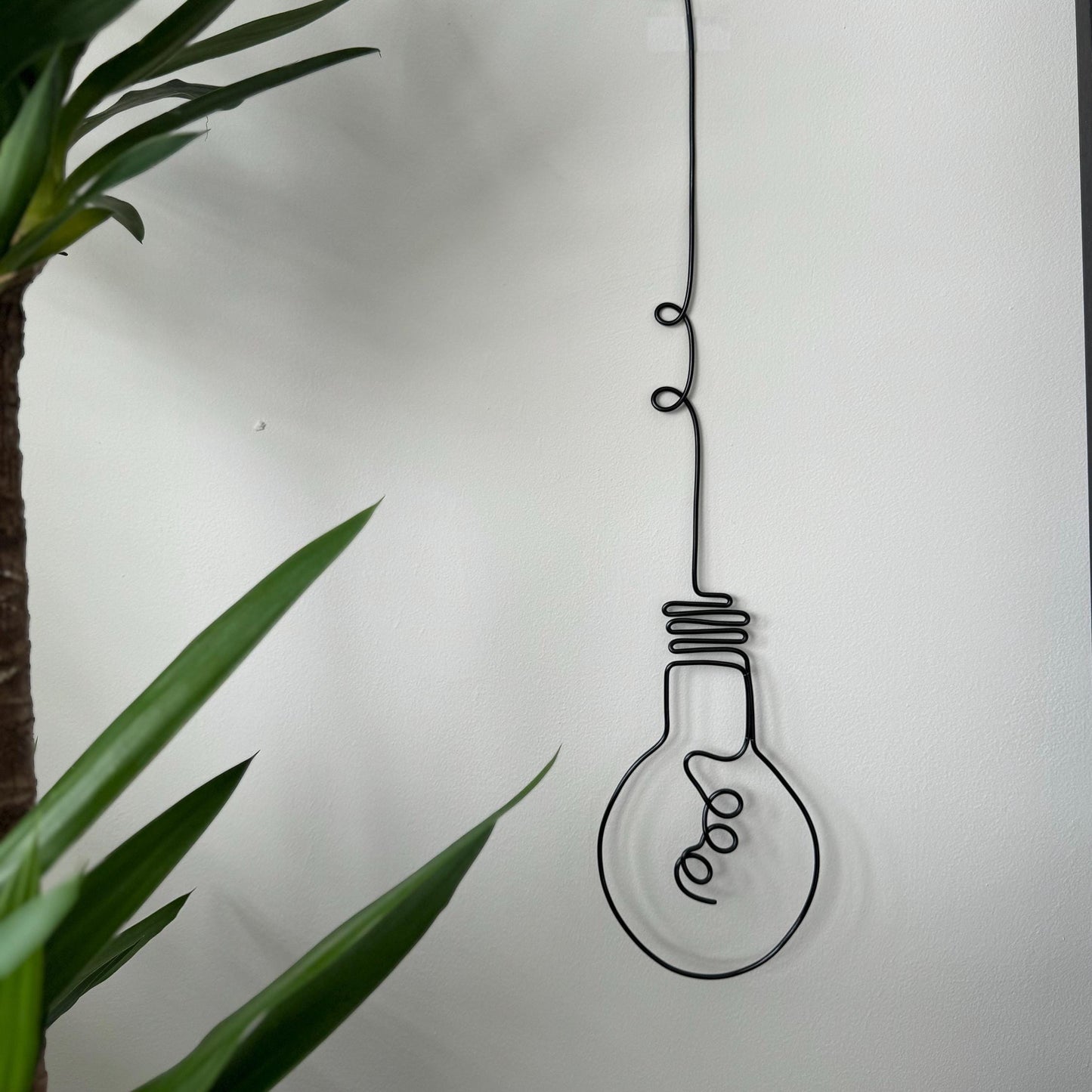 Lightbulb Wire Wall Art