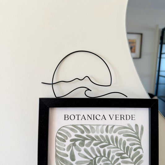Wire Sunset Sign Art