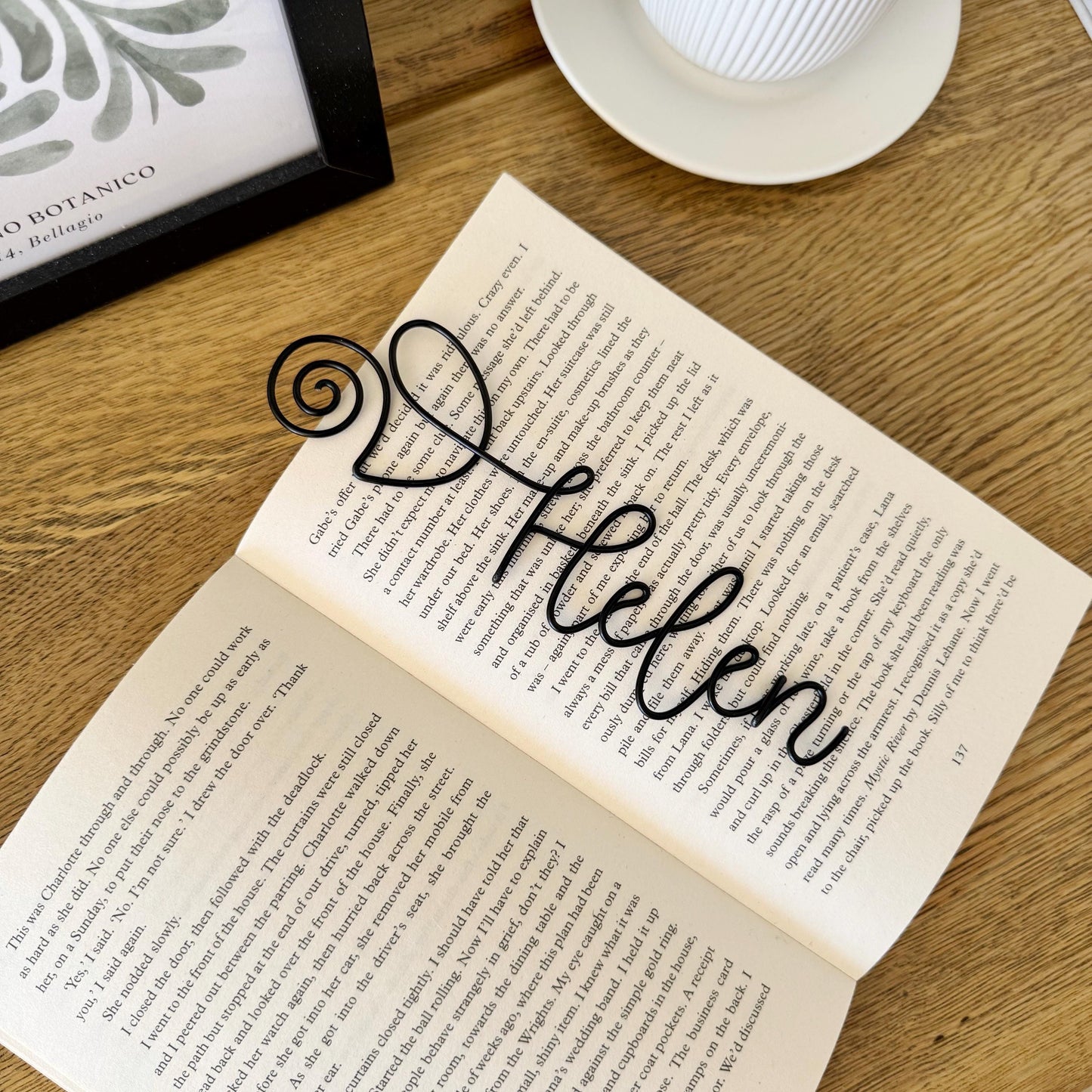 Personalised Wire Tulip Flower Bookmark