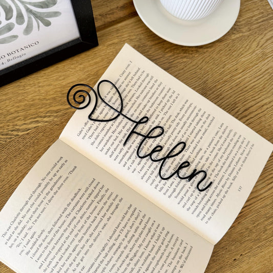 Personalised Wire Tulip Flower Bookmark
