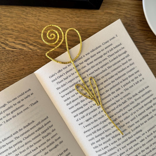Tulip Bookmark Hammered Wire