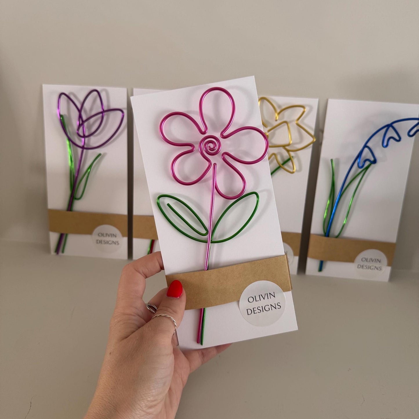 Pink Daisy Wire Flower - Forever Flowers - Teacher Gift - Gift For Her - Daisy Flower - Letterbox Flowers - Wire Flowers