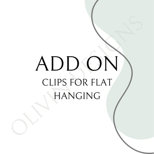 Decoration clips for FLAT design wire art