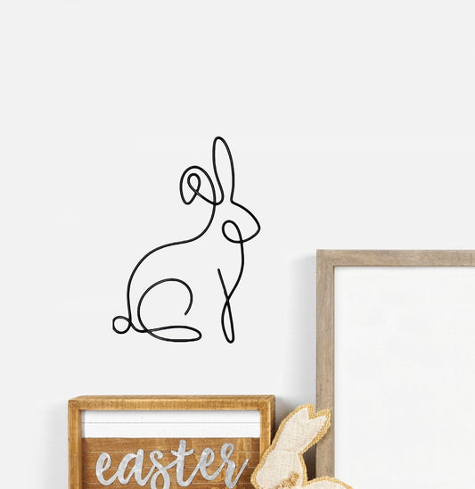 Wire Easter Bunny Rabbit Decoration