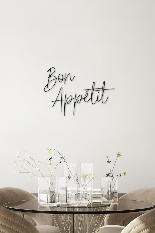 Bon Appetit Wire Words Kitchen Sign